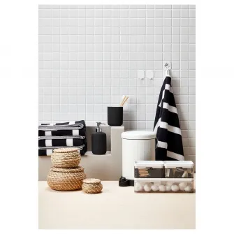 IKEA TOFTAN Cos gunoi, alb, 4 l