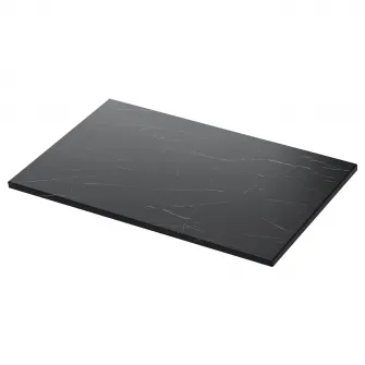 IKEA TOLKEN Blat, negru aspect marmura/laminat, 82x49 cm