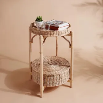 IKEA TOLKNING Noptiera, lucrat manual, 52 cm