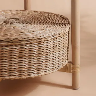 IKEA TOLKNING Noptiera, lucrat manual, 52 cm