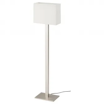 IKEA TOMELILLA Lampadar, nichelat/alb, 150 cm