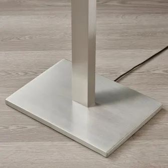 IKEA TOMELILLA Lampadar, nichelat/alb, 150 cm