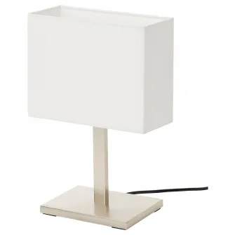 IKEA TOMELILLA Veioza, nichelat/alb, 36 cm