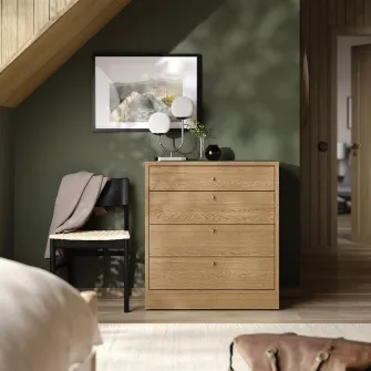 IKEA TONSTAD Comoda 4 sertare, frnr stjr, 82x47x90 cm
