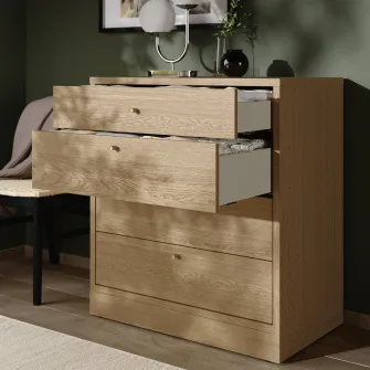 IKEA TONSTAD Comoda 4 sertare, frnr stjr, 82x47x90 cm