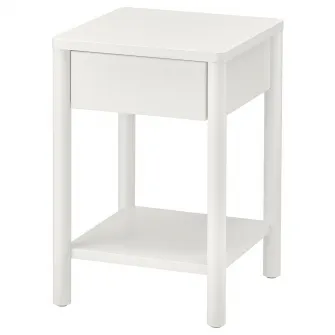 IKEA TONSTAD Noptiera, alb murdar, 40x40x59 cm