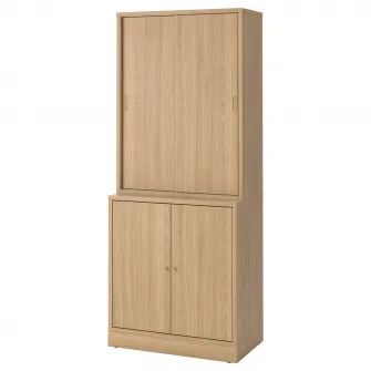 IKEA TONSTAD Ansamblu depozitare+usi glisante, frnr stjr, 82x47x201 cm