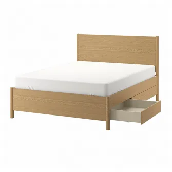 IKEA TONSTAD Cadru pat cu depozitare, frnr stjr, 140x200 cm