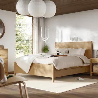 IKEA TONSTAD Cadru pat cu depozitare, frnr stjr, 140x200 cm