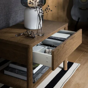 IKEA TONSTAD Masuta cafea, maro furnir stejar vopsit, 64x40 cm