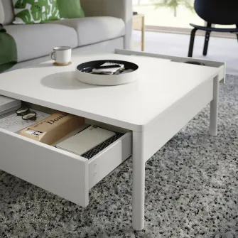 IKEA TONSTAD Masuta cafea, alb murdar, 84x82 cm