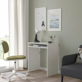 IKEA TORALD Birou, alb, 65x40 cm