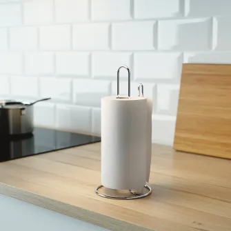 IKEA TORKAD Suport rola bucatarie, argintiu