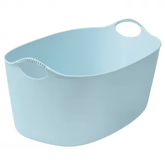 IKEA TORKIS Cos rufe flexibil interior/exterior, albastru deschis, 35 l