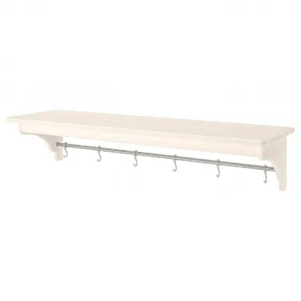 IKEA TORNVIKEN Etajera, alb murdar, 120 cm