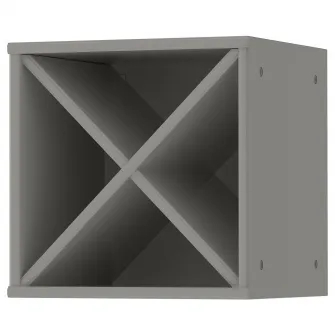 IKEA TORNVIKEN Etajera sticle vin, gri, 40x37x40 cm