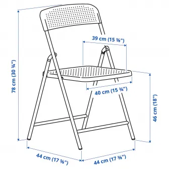 IKEA TORPARÖ Masa cu 2 scaune pliante, exterior, pliabil alb/alb, 70x42 cm