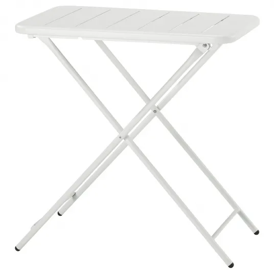 IKEA TORPARÖ Masa exterior, alb/pliant, 70x42 cm