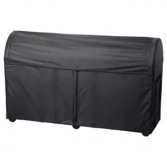 IKEA TOSTERÖ Cutie depozitare, exterior, negru, 129x44x79 cm