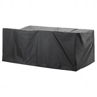 IKEA TOSTERÖ Husa mobilier exterior, set masa+scaune/negru, 260x148 cm