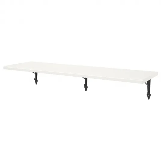 IKEA TRANHULT / KROKSHULT Polita, plop vopsit alb, 120x30 cm