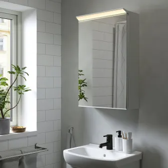 IKEA TREASJÖN Dulap baie cu oglinda, 50x17x75 cm