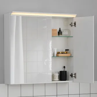 IKEA TREASJÖN Dulap baie cu oglinda, 80x17x75 cm