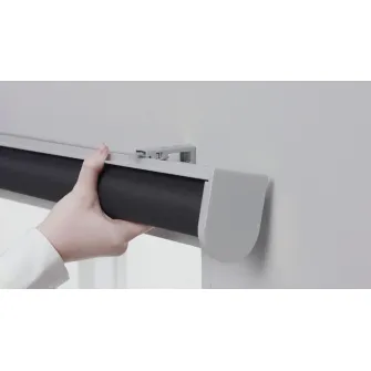 IKEA TRETUR Stor opac, gri, 100x195 cm