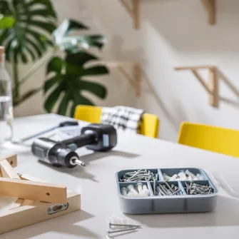 IKEA TRIXIG Set holzsuruburi+dibluri, 175 piese