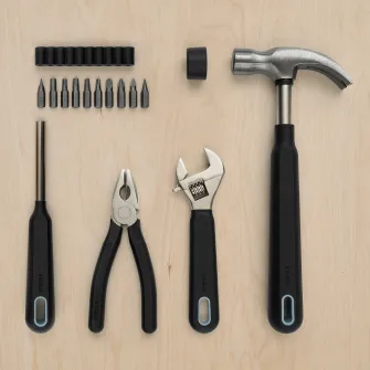 IKEA TRIXIG Set unelte, 15 piese