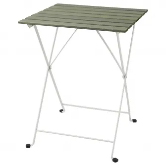 IKEA TÄRNÖ Masa exterior, alb/verde, 55x54 cm