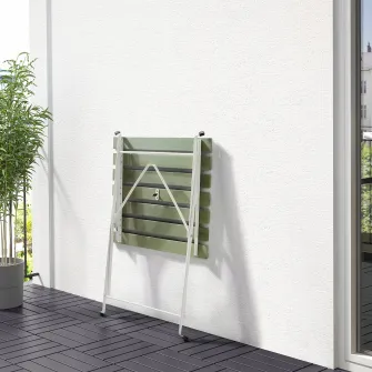 IKEA TÄRNÖ Masa exterior, alb/verde, 55x54 cm