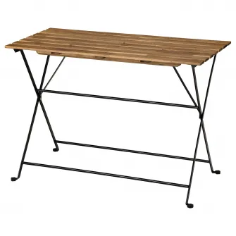 IKEA TÄRNÖ Masa exterior, negru/maro deschis vopsit, 100x54 cm