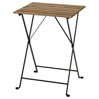 IKEA TÄRNÖ Masa exterior, negru/maro deschis vopsit, 55x54 cm