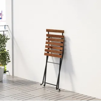 IKEA TÄRNÖ Masa+4scaune, exterior, negru/maro deschis vopsit