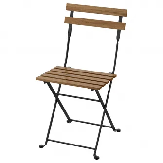 IKEA TÄRNÖ Scaun exterior, pliant negru/maro deschis vopsit