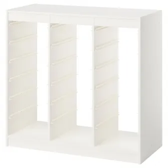 IKEA TROFAST Cadru, alb/separator camera, 99x44x94 cm