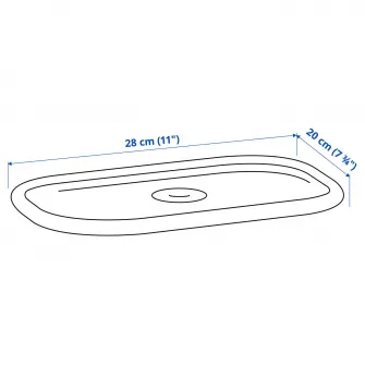 IKEA TROFAST Capac, alb, 20x28 cm