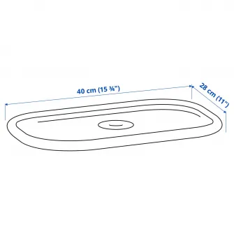 IKEA TROFAST Capac, alb, 40x28 cm
