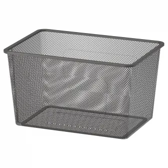 IKEA TROFAST Cutie depozitare cu plasa, gri inchis, 42x30x23 cm