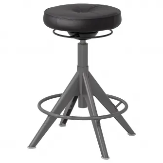 IKEA TROLLBERGET Taburet /suport vertical, Glose negru