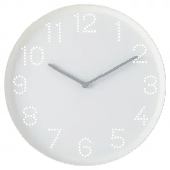 IKEA TROMMA Ceas perete, alb, 25 cm