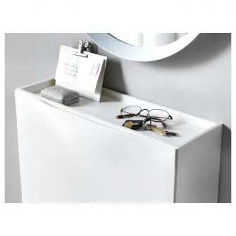 IKEA TRONES Dulap pantofi/depozitare, alb, 52x18x39 cm