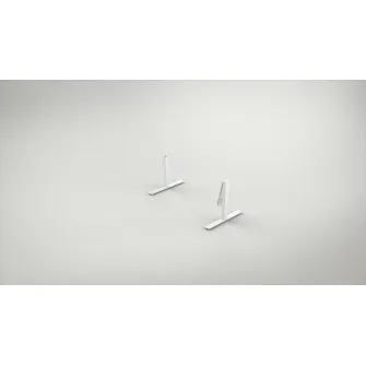 IKEA TROTTEN Birou cu inaltime reglabila, bej/alb, 160x80 cm