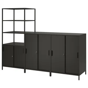 IKEA TROTTEN Combinatie corp, antracit, 240x180 cm