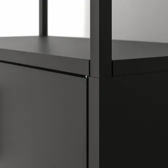 IKEA TROTTEN Combinatie corp, antracit, 240x180 cm