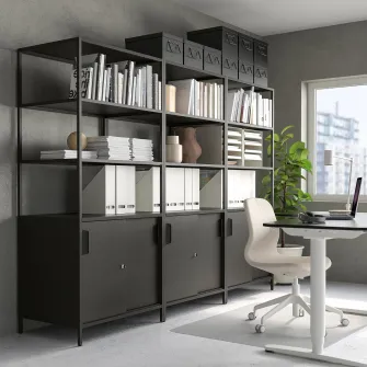 IKEA TROTTEN Combinatie corp, antracit, 240x180 cm