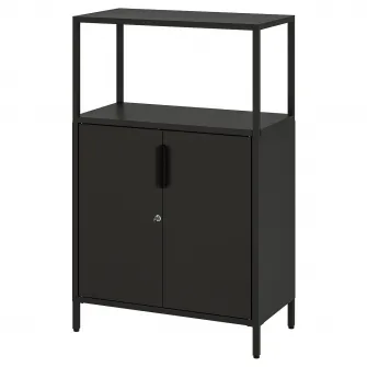 IKEA TROTTEN Corp cu usi, antracit, 70x35x110 cm