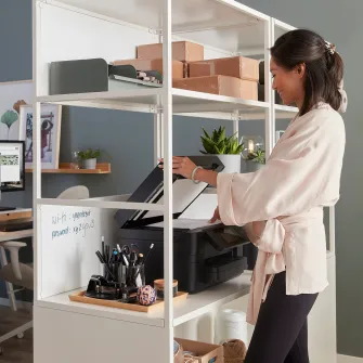 IKEA TROTTEN Corp cu usi glisante, alb, 80x55x180 cm