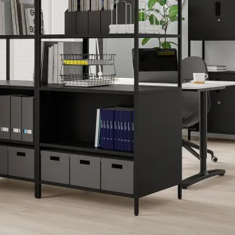 IKEA TROTTEN Corp cu usi glisante, antracit, 80x55x180 cm